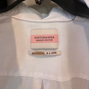 Scotch and Soda White Long Shirt